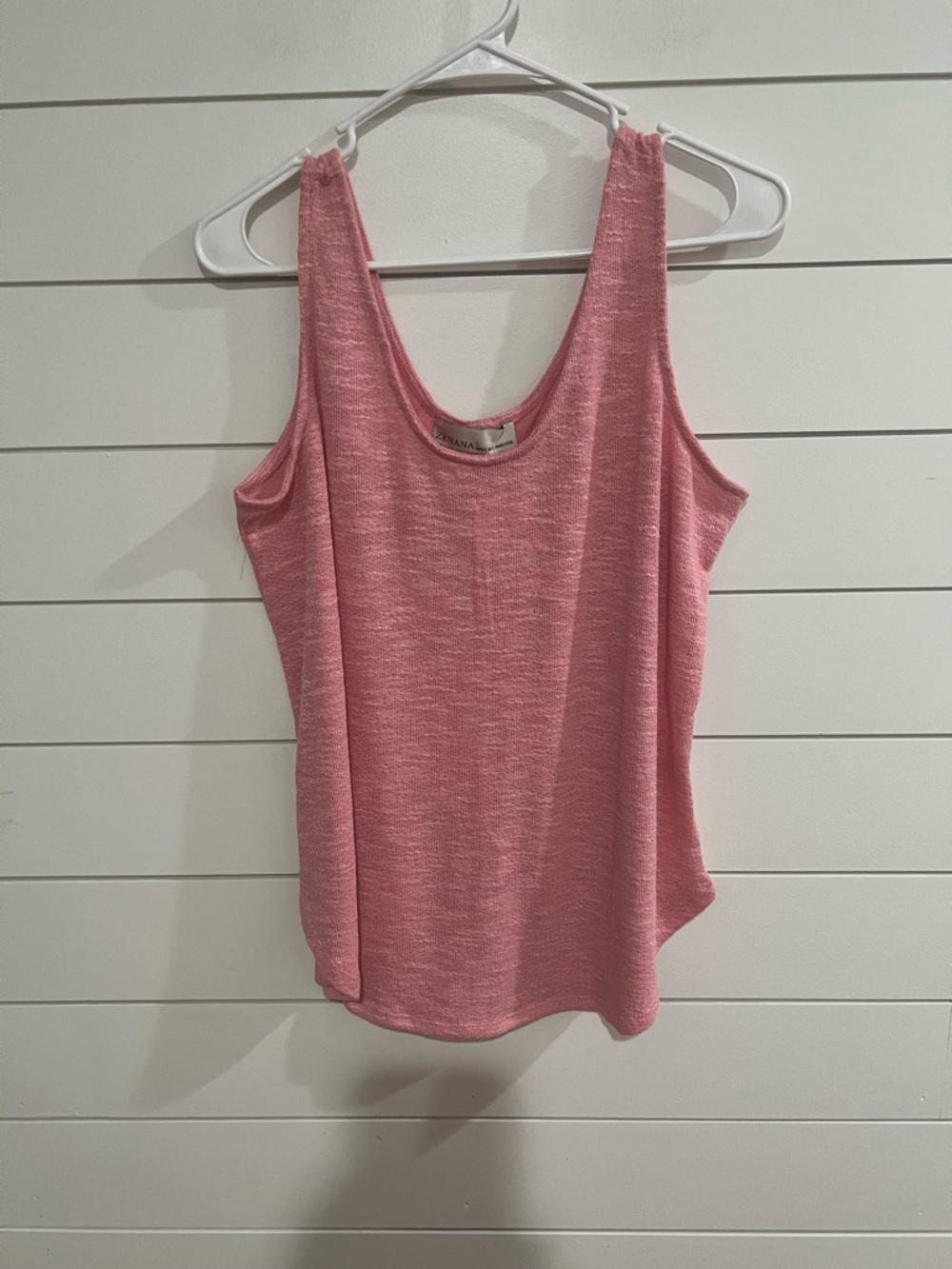 Zenana Outfitters Rose Pink Scoop Neck Tank